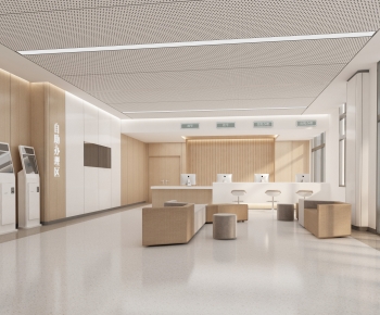 Modern Hospital Hall-ID:964822052