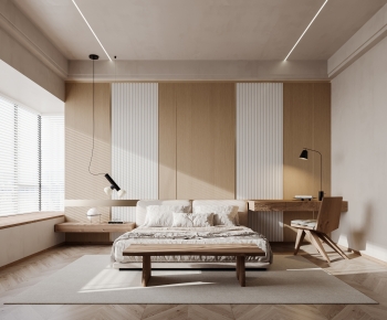 Wabi-sabi Style Bedroom-ID:559372906