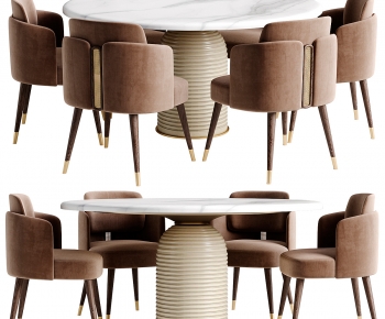 Modern Dining Table And Chairs-ID:930896042