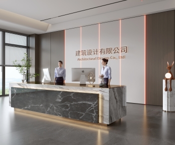 Modern Office Reception Desk-ID:250519048