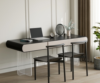 Modern Computer Desk And Chair-ID:606210959