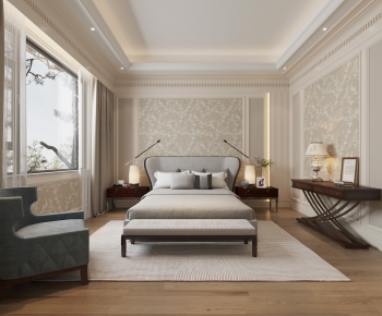 Simple European Style Bedroom-ID:295769938