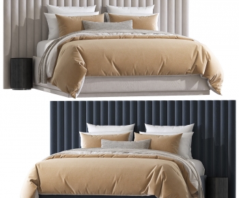 Modern Double Bed-ID:160329321