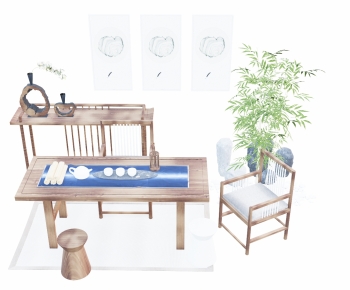 Modern Tea Tables And Chairs-ID:299010045