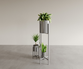 Modern Potted Green Plant-ID:865185026