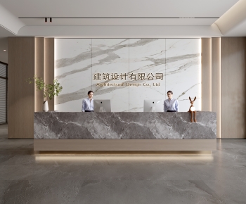 Modern Office Reception Desk-ID:368731021