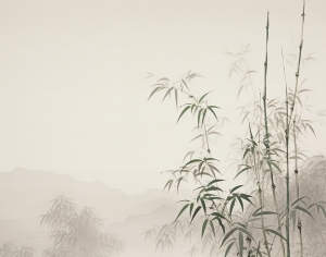 新中式竹林水墨画-ID:6127822