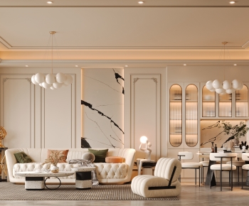 French Style A Living Room-ID:534394982