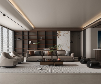 Modern A Living Room-ID:496702917