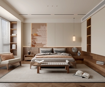 New Chinese Style Bedroom-ID:479002956