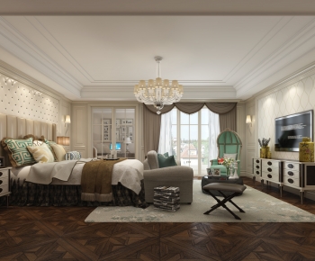 American Style Bedroom-ID:686661962