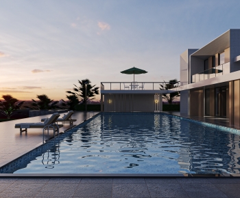 Modern Swimming Pool-ID:384941104