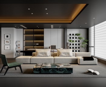 Modern A Living Room-ID:962937129