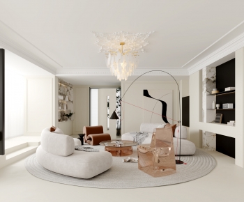 French Style A Living Room-ID:776400642