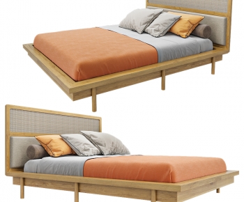 Modern Double Bed-ID:136399324