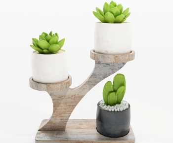 Modern Potted Green Plant-ID:711739069