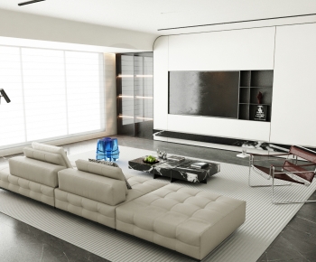 Modern A Living Room-ID:615645894