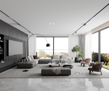 Modern A Living Room-ID:307586914