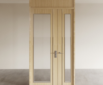 Modern Unequal Double Door-ID:193826919