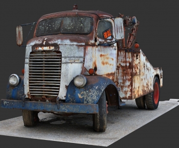 现代1947款损毁的道奇拖车-ID:634675985