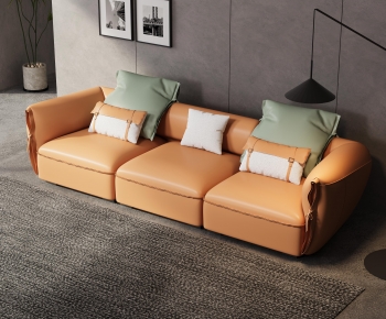 Modern Three-seat Sofa-ID:933279049