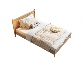 Nordic Style Single Bed-ID:356525909