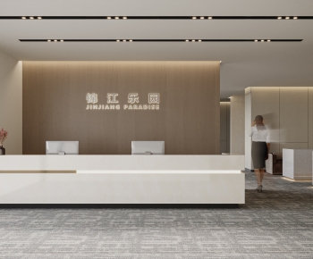 Modern Office Reception Desk-ID:577821022