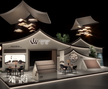 New Chinese Style Exhibition Hall-ID:906651977