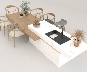 Nordic Style Dining Table And Chairs-ID:754154927