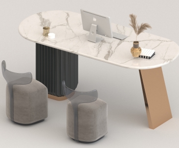 Modern Office Desk And Chair-ID:534986021