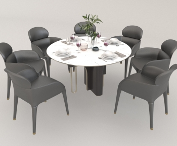 Modern Dining Table And Chairs-ID:652915004