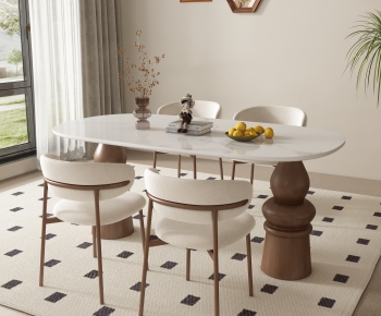 Modern Dining Table And Chairs-ID:640156036