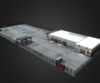 Modern Outdoor Parking Lot-ID:575370898