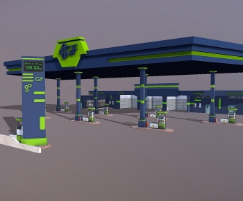 Modern Gas Station-ID:988087891