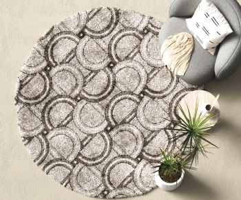 Modern Circular Carpet-ID:560527095