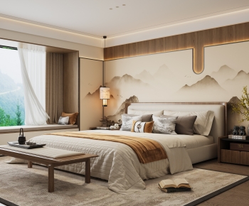 New Chinese Style Bedroom-ID:248941908