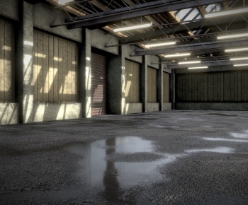 Modern Factory Floor/warehouse-ID:942159898