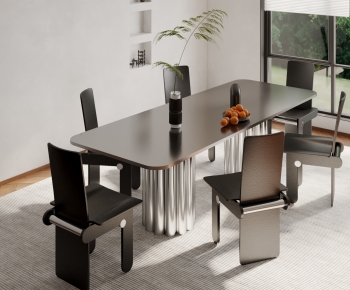 Modern Dining Table And Chairs-ID:554752117