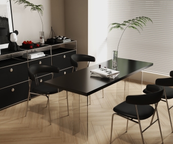 Modern Dining Table And Chairs-ID:660727028