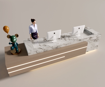 Modern Reception Desk-ID:186359925