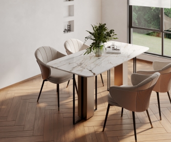 Modern Dining Table And Chairs-ID:394452101