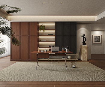 Wabi-sabi Style Study Space-ID:118966107