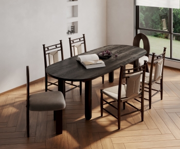 Wabi-sabi Style Dining Table And Chairs-ID:228511103