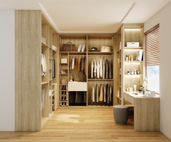 Modern Clothes Storage Area-ID:947352895