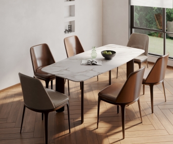 Modern Dining Table And Chairs-ID:691920042