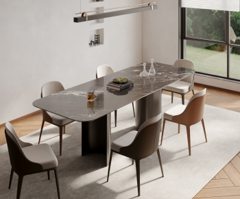 Modern Dining Table And Chairs-ID:393431908