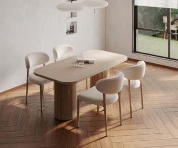 Modern Dining Table And Chairs-ID:873306046