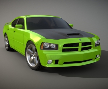 现代绿色道奇Charger SRT-8汽车-ID:622797013