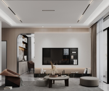 Modern A Living Room-ID:987314942