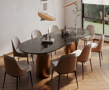 Modern Dining Table And Chairs-ID:944742922